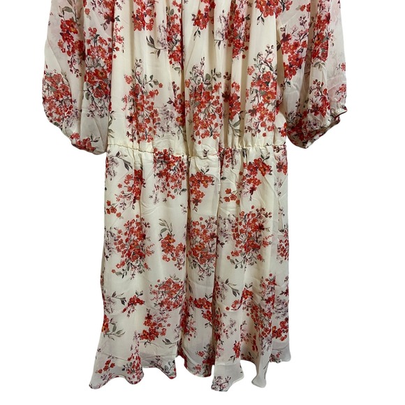 Maurices NEW Floral Off The Shoulder Smocked Midi Dress Plus Cottagecore Size 3X - Picture 12 of 12